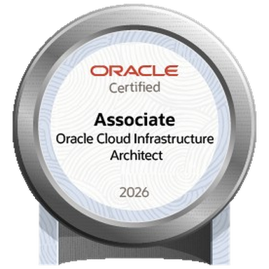 Oracle Cloud Infrastructure Certified Architect Associate badge